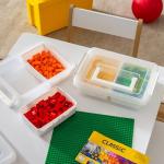 IRIS USA 1 Qt Plastic Storage Bins, 2 Pack