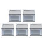 IRIS USA 6.5 Quart Gray Stackable Drawer Set