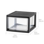 IRIS USA 3-Pack Stackable Plastic Drawer Organizers