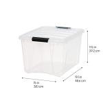 IRIS USA 40 QT Clear Plastic Storage Box 6-Pack