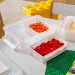 IRIS USA 1 Qt Plastic Storage Bins, 2 Pack