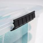 Iris Buckle Up 12.9 Quart Storage Box - 4 Pack