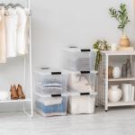 IRIS USA 40 QT Clear Plastic Storage Box 6-Pack