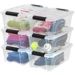 Iris Buckle Up 12.9 Quart Storage Box - 4 Pack