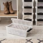 IRIS USA 6 Qt Stackable Storage Bins, 10 Pack