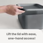 Iris Ohyama Set of 4 Stackable Storage Boxes