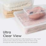 IRIS USA 6-Pack Stackable Storage Bins - Clear