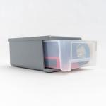 IRIS USA 6.5 Quart Gray Stackable Drawer Set