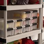 IRIS USA 6 Qt Stackable Storage Bins, 10 Pack