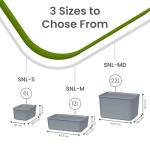 Iris Ohyama Set of 4 Stackable Storage Boxes