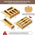 NIKUY 9-in-1 Bamboo Wrap and Bag Organizer