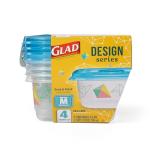 GladWare Medium Rectangle Food Storage Containers, 4 Count