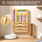 NIKUY 9-in-1 Bamboo Wrap and Bag Organizer