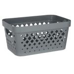 Glad Plastic Storage Baskets Set of 6 - Grey