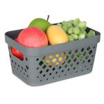 Glad Plastic Storage Baskets Set of 6 - Grey