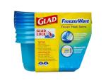 GladWare Freezer Food Storage Containers, 4 Pack