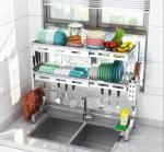2-Tier Over Sink Dish Drying Rack, Space Saver