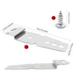 4-Pack Dishwasher Mounting Brackets with Screws