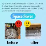 Kitchenaid Mixer Attachment Holder - Space Saver