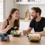 Arecovas 4-in-1 Portable Glass Air Fryer