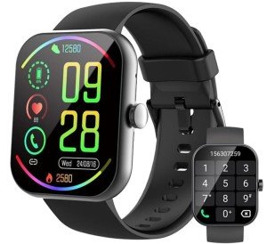 1.96" Smartwatch with Call Function and Fitness Tracker
