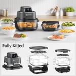 Arecovas 4-in-1 Portable Glass Air Fryer