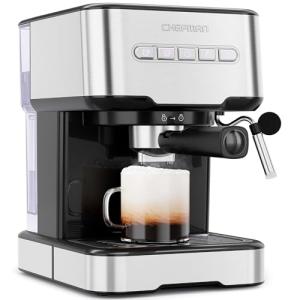 Chefman 6-in-1 Espresso Machine with Milk Frother