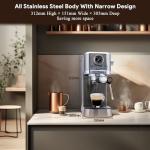 GOTMORE Compact Espresso Machine with Milk Frother