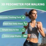 3D Step Counter Pedometer with Clip & Lanyard