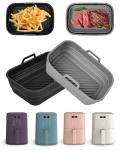 Collapsible Silicone Air Fryer Liners - 2 Pack