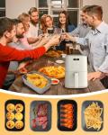 Collapsible Silicone Air Fryer Liners - 2 Pack