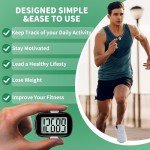 3D Step Counter Pedometer with Clip & Lanyard