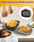 Collapsible Silicone Air Fryer Liners - 2 Pack
