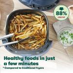 BELLA 2.9QT Manual Air Fryer in Matte Blue