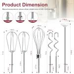 6-Piece Hand Mixer Attachments Set for Kitchenaid