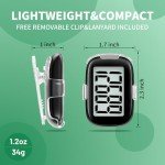 3D Step Counter Pedometer with Clip & Lanyard