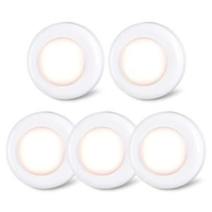 Star-Spangled Mini LED Push Tap Lights, 5 Pack
