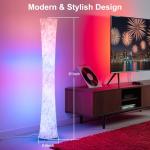 Smart RGB LED Corner Floor Lamp with Music Sync
