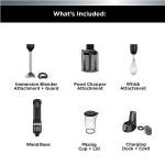 BLACK+DECKER Cordless 3-in-1 Immersion Blender Set