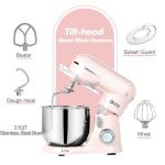 Light Pink 3.5 QT Stand Mixer with Accessories