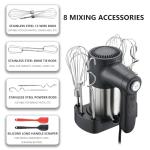 Powerful 9-Speed Electric Hand Mixer for Baking