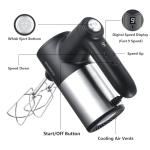 Powerful 9-Speed Electric Hand Mixer for Baking