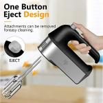Electric Hand Mixer with 5 Speed Settings and Accessories