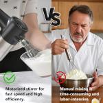 Powerful 9-Speed Electric Hand Mixer for Baking