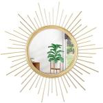 Large Gold Sunburst Wall Mirror for Home Décor