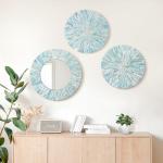 TEIPAI 3PCS Coastal Mother of Pearl Wall Decor