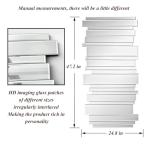 JACUKO Large Silver Wall Decorative Mirror 24x47