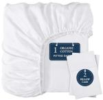 Organic Cotton Queen Fitted Sheet with Pillowcases