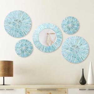 5 Pcs Natural Mother of Pearl Wall Decor