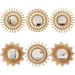 Namalu 6-Piece Sunburst Wall Mirror Set